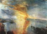 水彩大师 William Turner_The Burning of the Houses of Parliament